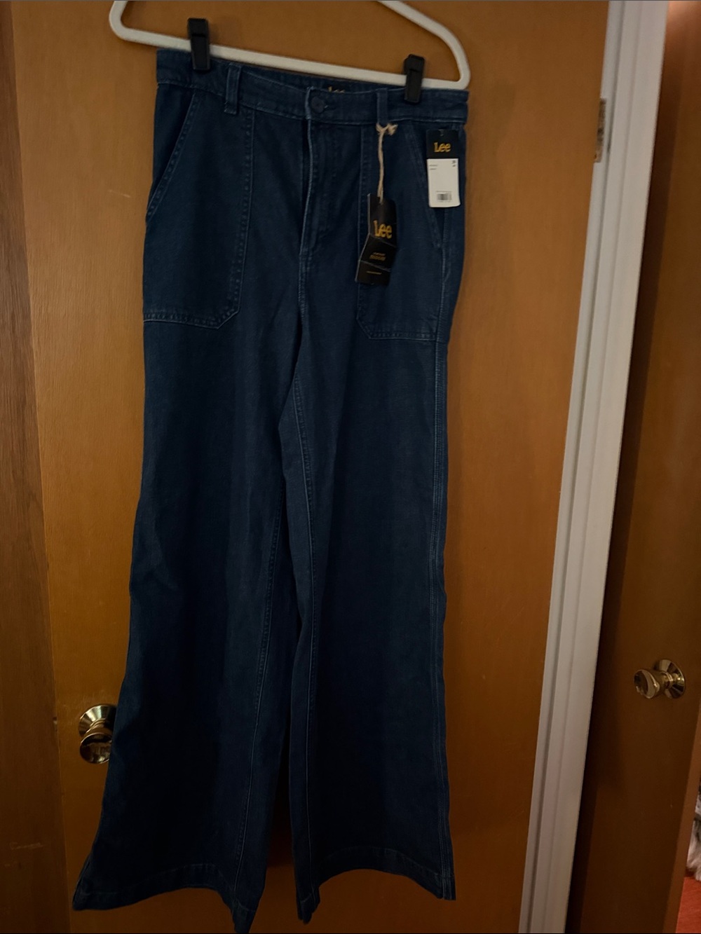 NWT Lee Women’s Dark Blue Wide-Leg Jeans